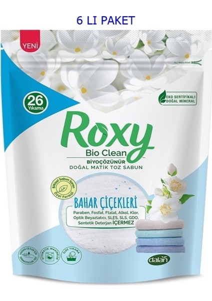 Roxy Bıoclean Matik Bahar Çiçekleri 6X800 gr