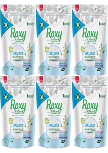 Roxy Bıoclean Matik Bahar Çiçekleri 6X800 gr