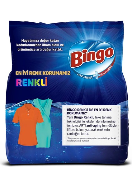 Renkli Toz Çamaşır Deterjanı 4 kg