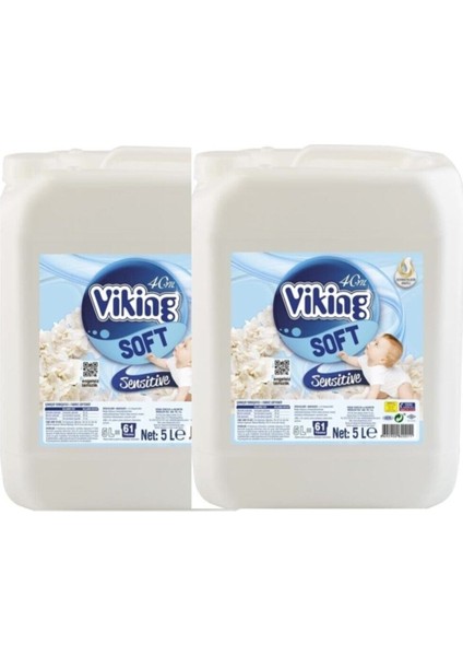 Yumuşatıcı Sensitive 2 x 5 Lt 122 Yıkama