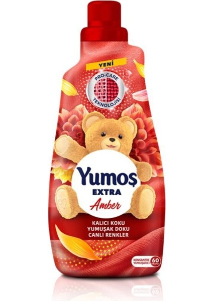 Extra Çamaşır Yumuşatıcısı Amber 1440 ml 4 Adet Yumoş Amber 1440