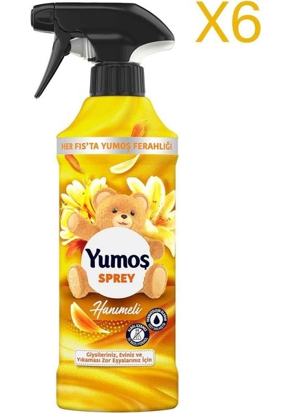 Sprey Yıkaması Zor Eşyalar Için Hanımeli 450 ml x 6