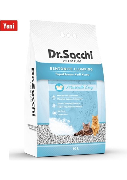 Dr. Sacchi Dr.sacchi Marsilya Sabunu Kokulu Bentonit Kedi Kumu 10 Lt