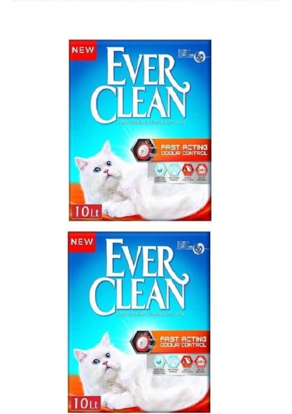 Fast Acting Hızlı Topaklanma Kedi Kumu - 10 Lt x 2 Adet