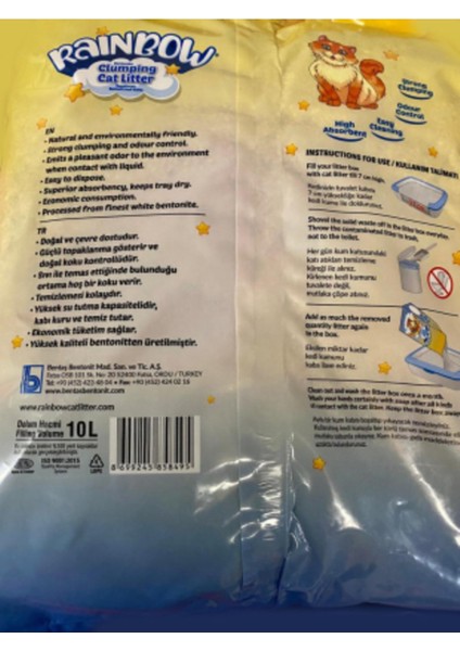 Neo Pet Market Topaklanan Parfümlü Bentonit Kedi Kumu 10 Litre x 2 Adet