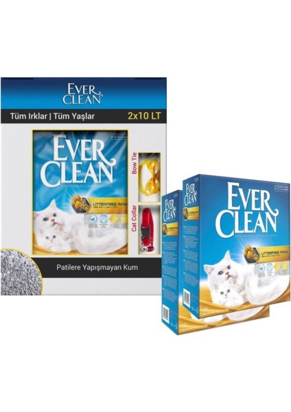 Litterfree Paws Patilere Yapışmayan Kedi Kumu 2X10 Lt