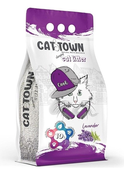 Cat Town Lavanta Kokulu Kedi Kumu 10 Lt