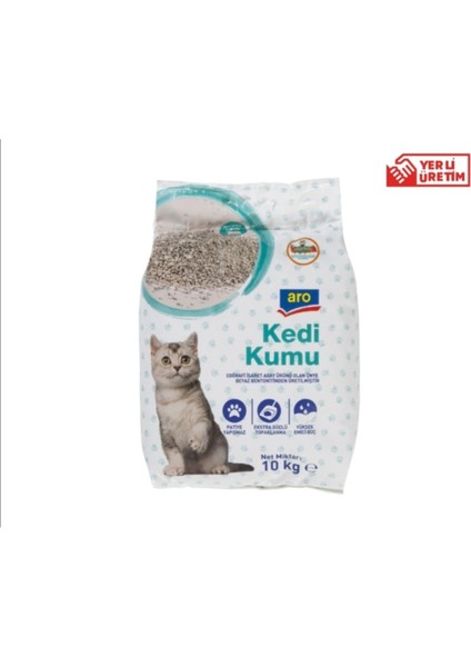 Kedi Kumu Bentonit Marsilya Kokulu 10 kg