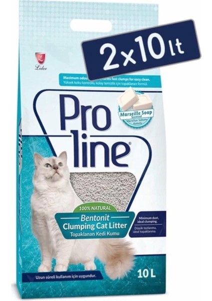 Pro Line Marsilya Sabunu Kokulu Kedi Kumu 10 Lt x 2 Adet Badestore