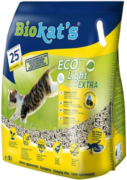 Eco Light Extra Pelet Aktif Karbonlu Kedi Kumu 5 Lt