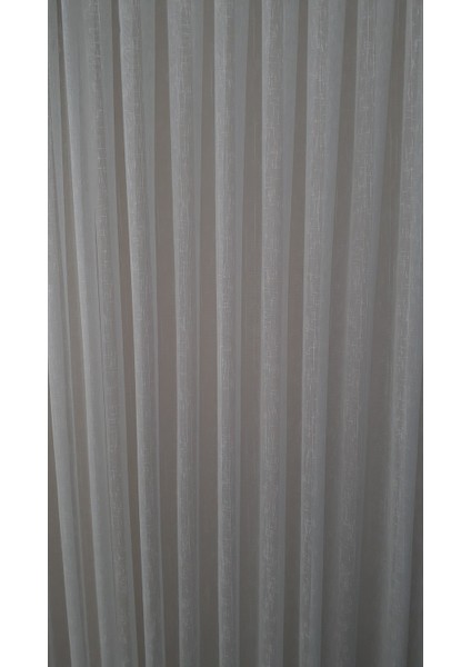 Keten Etekleri Kurşunlu 1-3 Sık Pileli 325 x 260 Cm Tül Perde