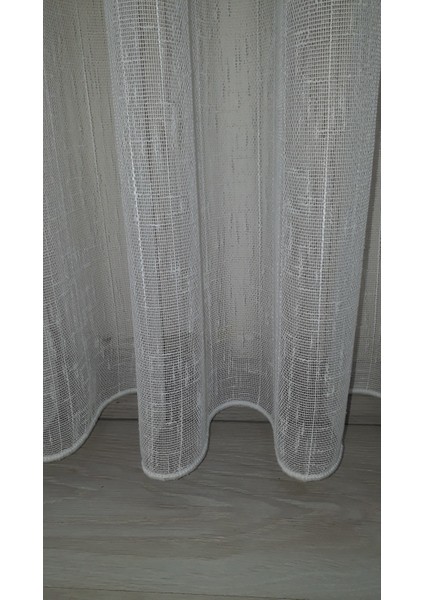 Keten Etekleri Kurşunlu 1-3 Sık Pileli 325 x 260 Cm Tül Perde