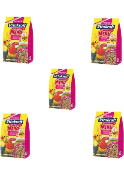 Premium Menü Jod Vital Paraket Yemi 1000 gr 5 Adet