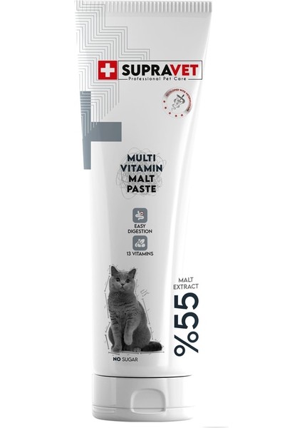 Kediler Için Taurinli Multi Vitamin Kedi Macunu 100 gr ( %55 Extra Malt )