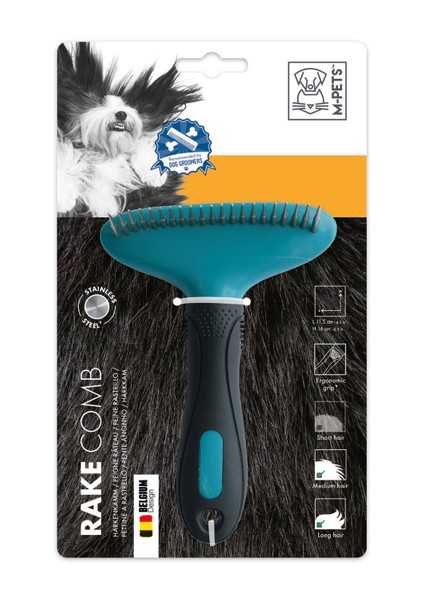 M- Pets Köpekler Için Tırmık Tarağı 11,5X16CM