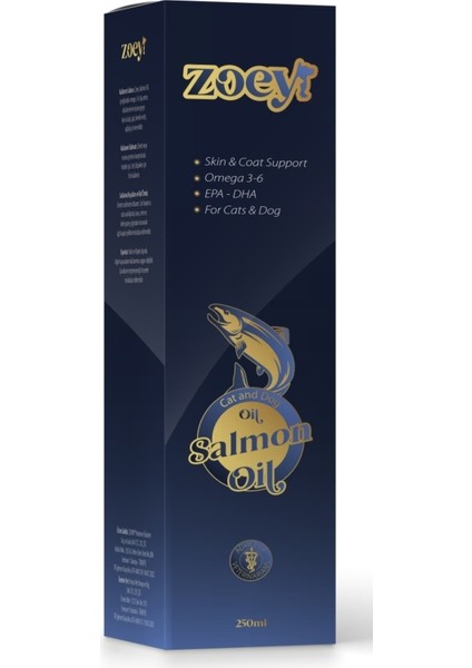 Kedi ve Köpekler Için Omega 3 Somon Yağ- Somon Yağ Zoey- Somon