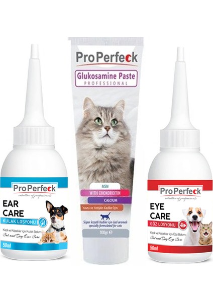 Glukosamine Paste 100 gr + Kedi ve Köpek Göz Losyonu 50 ml + Kedi ve Köpek Kulak Losyon