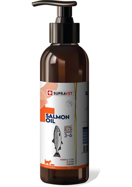 Salmon Oil Cats And Dogs 200 ml Doğal Kedi Köpek Norveç Somon Yağı modelleri