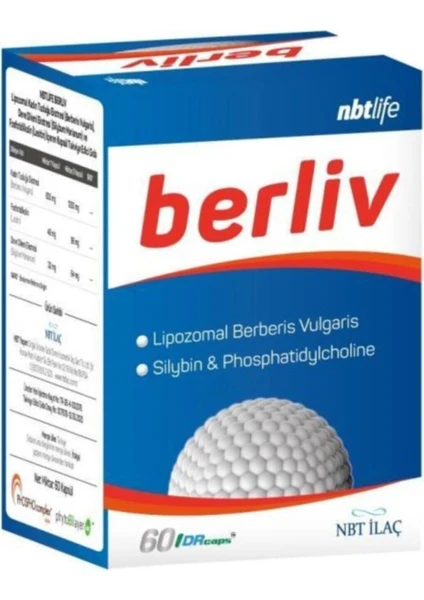 Nbt Ilaç Nbt Life Berliv Lipozomal Berberis Vulgaris 60 Kapsül