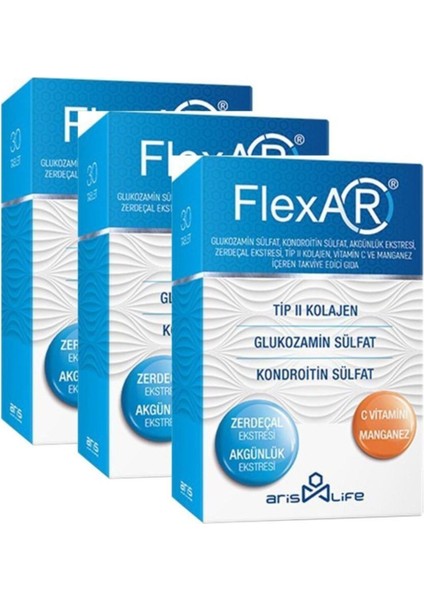 Flexar 30 Tablet X 3 Adet