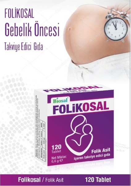 Folik Asit 400 Mcg 120 Tablet