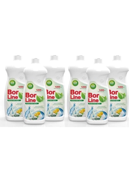 Bor Katkılı Bulaşık Deterjanı 6 x 650 ml