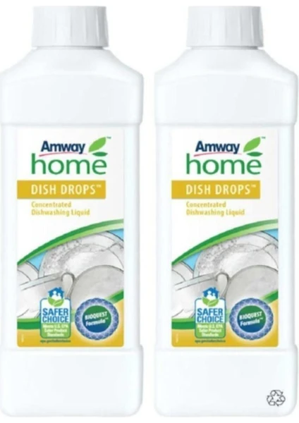 Home Amway Dish Drops Konsantre Sıvı Bulaşık Deterjanı 1 Lt 2 Adet