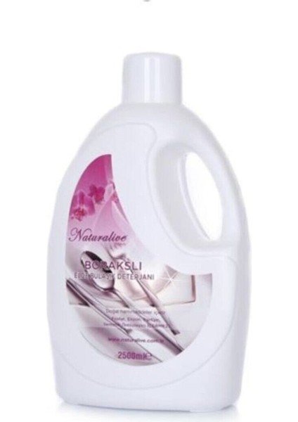 Naturalive Borakslı Elde Sıvı Bulaşık Deterjanı 2500 ml