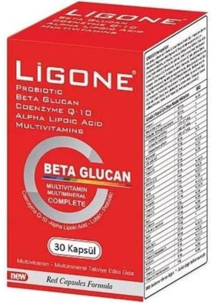 Beta-Glucan Probiotic Multivitamin 30 Kapsül