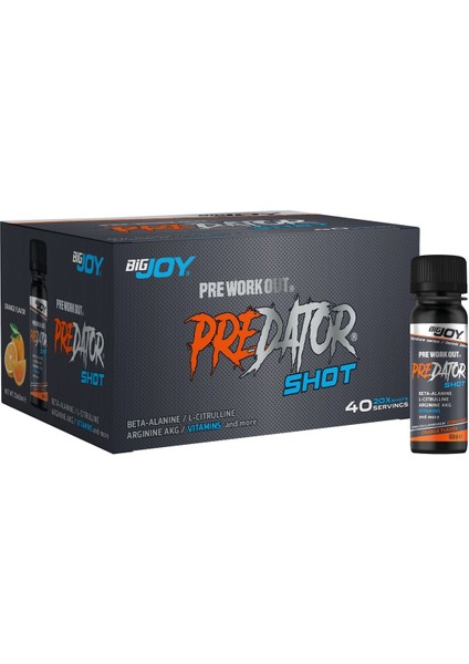 Predator Shot Portakal 20x60ml Bigjoy