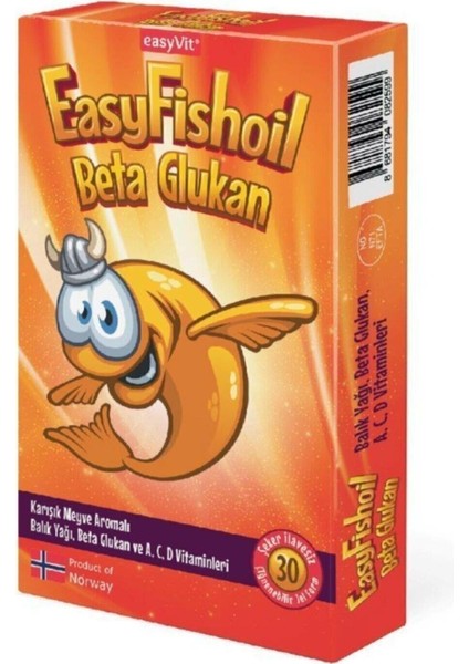 Easy Fish Oil Beta Glukan Çiğnenebilir 30 Jel Form