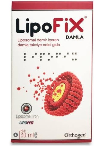 Lipofix Damla 30ml (Oral Demir Takviye Edici Gıda )