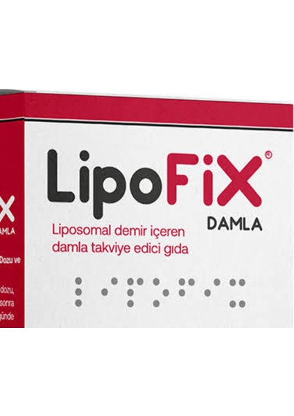 Lipofix Damla 30ml (Oral Demir Takviye Edici Gıda )