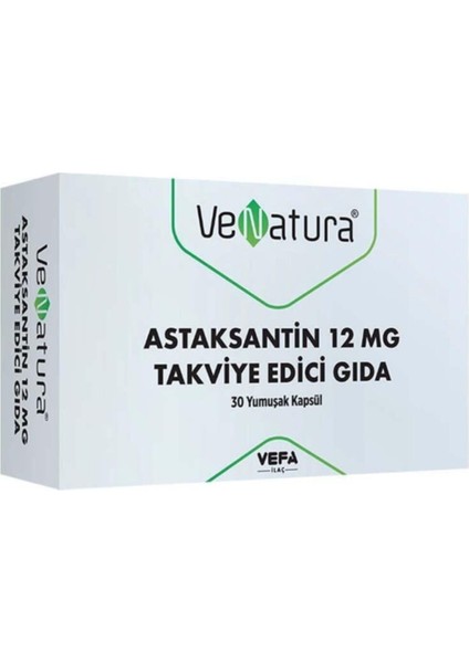 Astaksantin 12mg 30 Yumuşak Kapsül