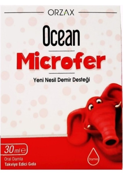 Ocean Orzax Microfer Oral Damla 30 Ml