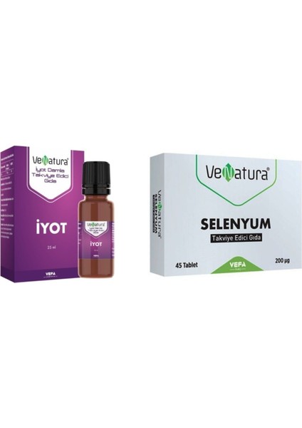 Selenyum 45 Tablet + Iyot Damla 25 Ml Avantaj Paket