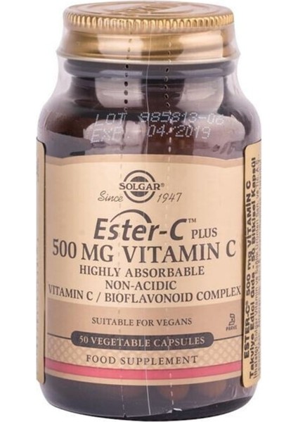 Ester-C Plus 500mg 50 Kapsül