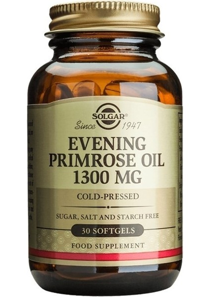 Evening Primrose Oil 1300mg 30 Kapsül