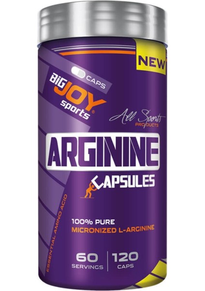 Bigjoy Sports Arginine 120 Kapsül Arjinin