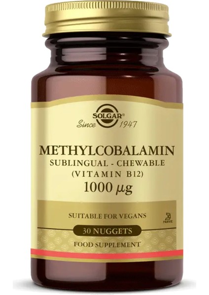 Methylcobalamin (B12) 1000 Mcg 30 Dil Altı Tablet