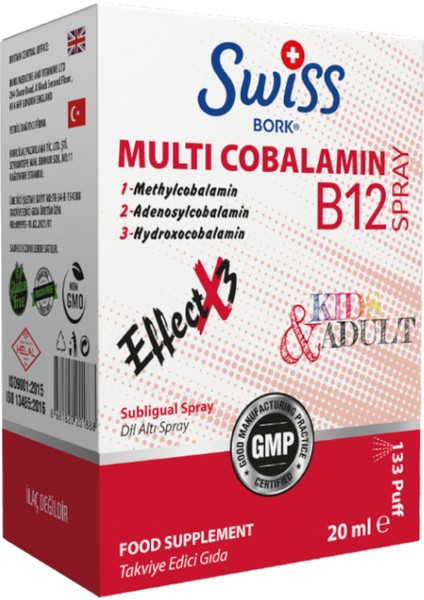 Bork Multıcobalamın B12 20 Ml