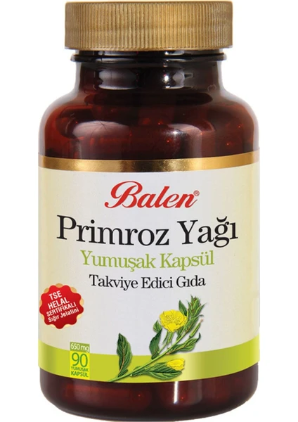 Primroz Yağı Evening Primrose Oil Yum. Kap. 500 Mg X 90 Kapsül