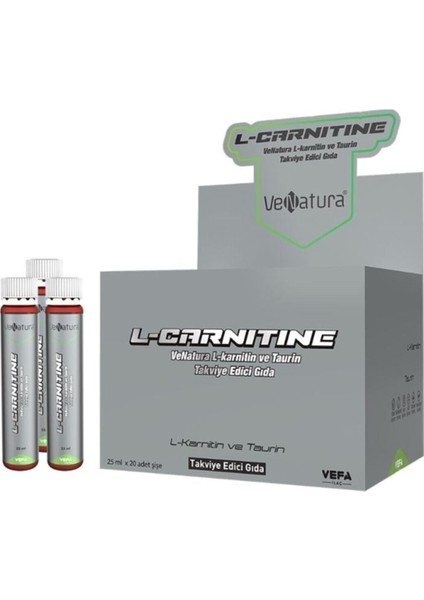 L-Karnitin Ve Taurin Takviye Edici Gıda 25 Ml X20