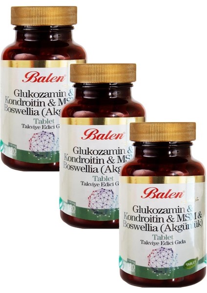 Glukozamin Kondroitin Msm Boswelia 1200 Mg 120 Tab. 3 Adet