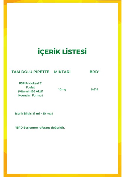 Delta P-5-P , Pridoksal 5-Fosfat 100 Ml Av104 modelleri