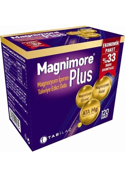 Tab İlaç Magnimore Plus 120 Tablet