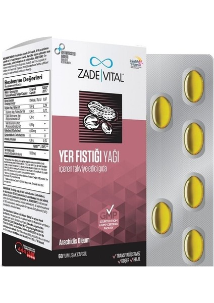 Yer Fıstığı Yağı 60 Yumuşak Kapsül