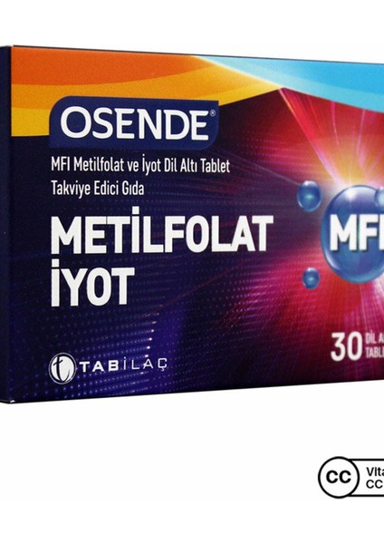 Mfi Metilfolat Iyot 30 Dil Altı Let - Çilek-Nane