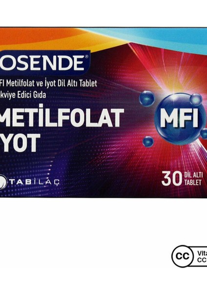 Mfi Metilfolat Iyot 30 Dil Altı Let - Çilek-Nane