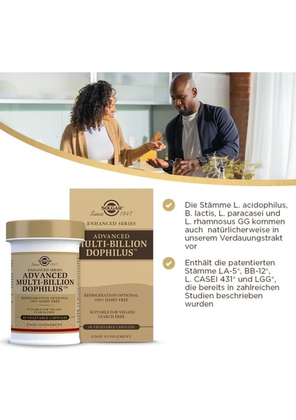 Advanced Multi-Billion Dophilus 60 Bitkisel Kapsül